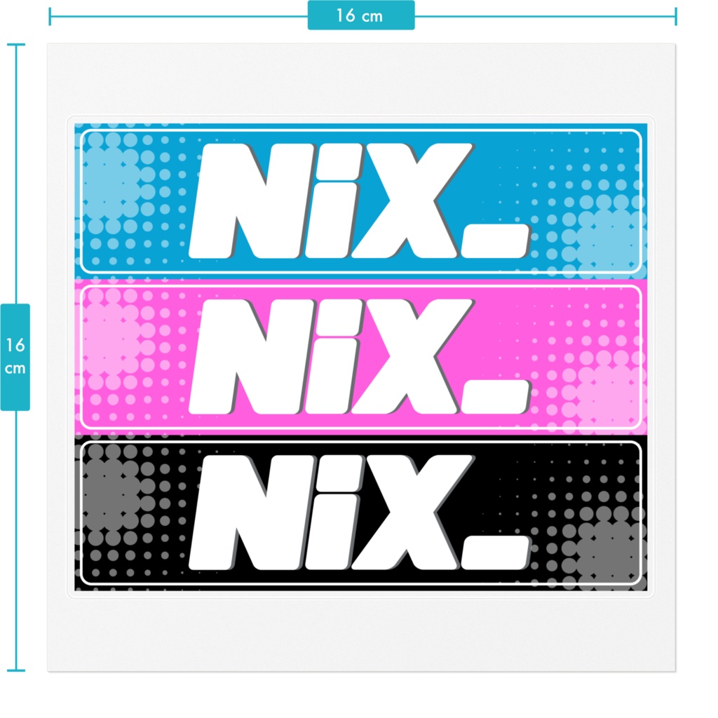にくすロゴステッカー