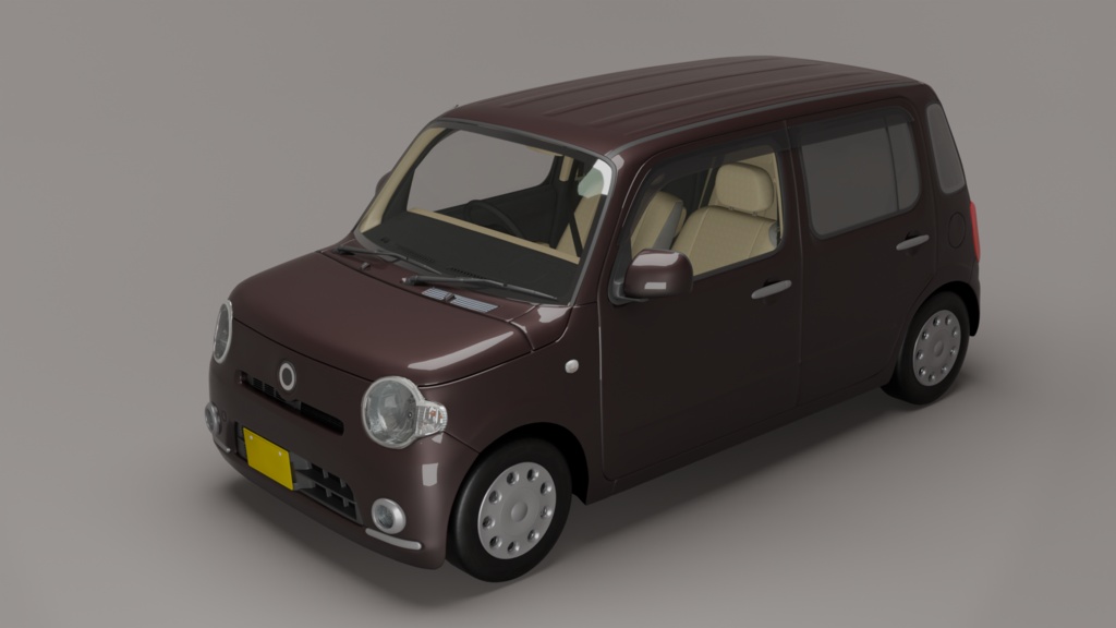 自動車3Dモデル　軽自動車「Nanihatsu Okowa Type-L675S」