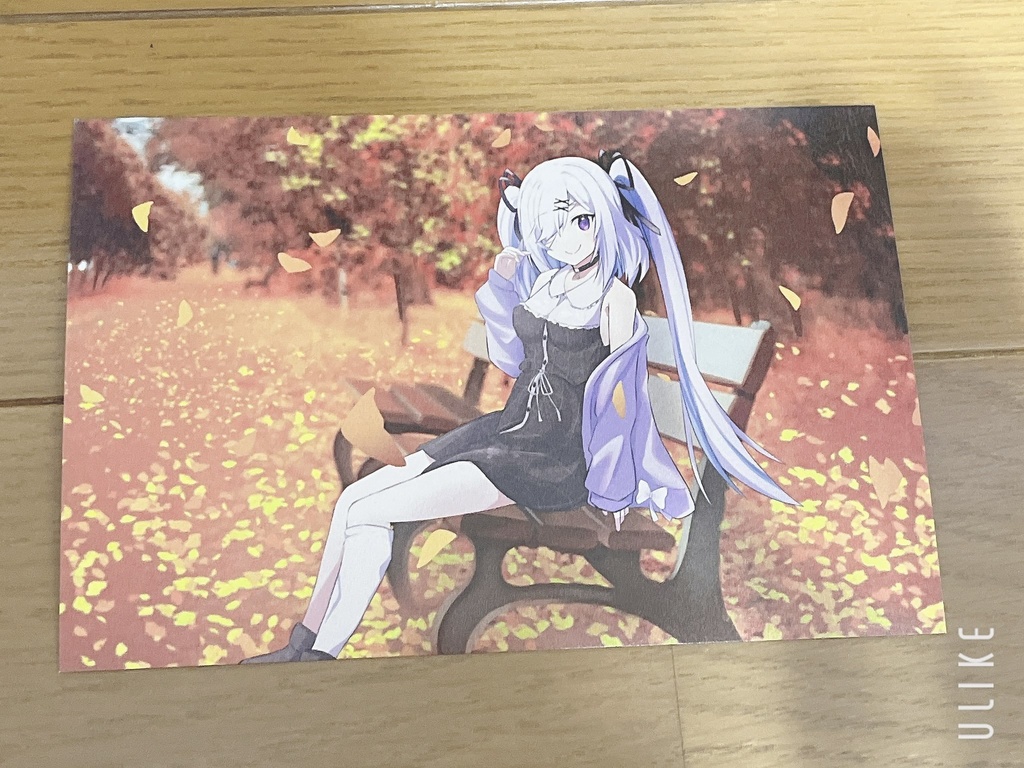 サイン入りポストカード（秋のお出かけバージョン）