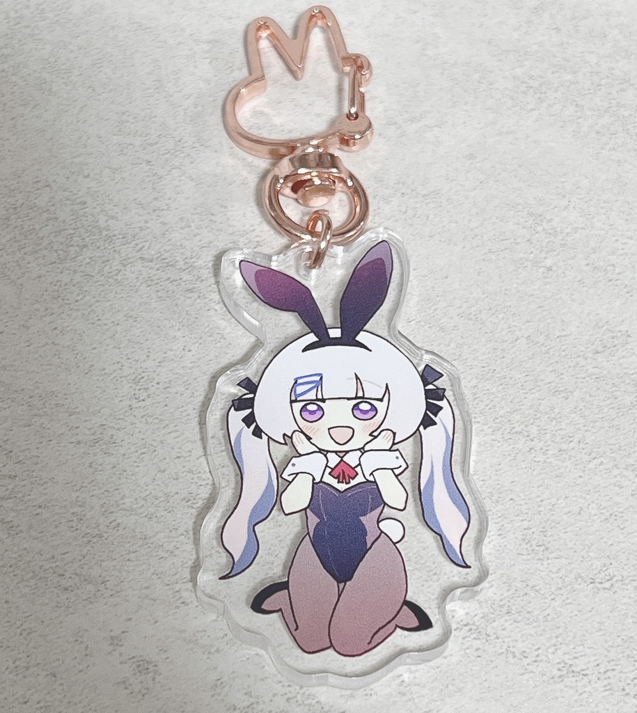 描き下ろし！バニーガール！アクリルキーホルダー！