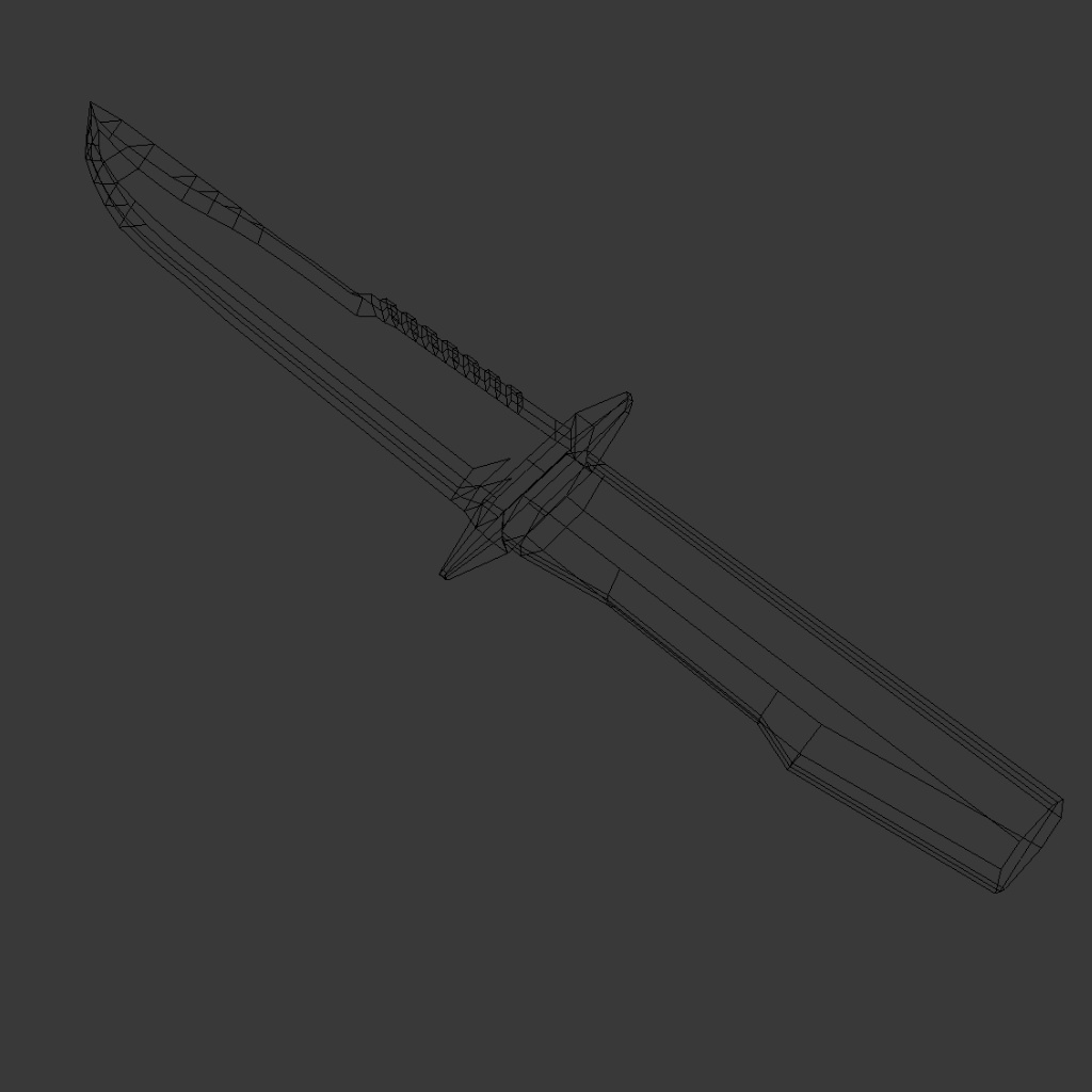 3Dモデル アウトドアナイフ