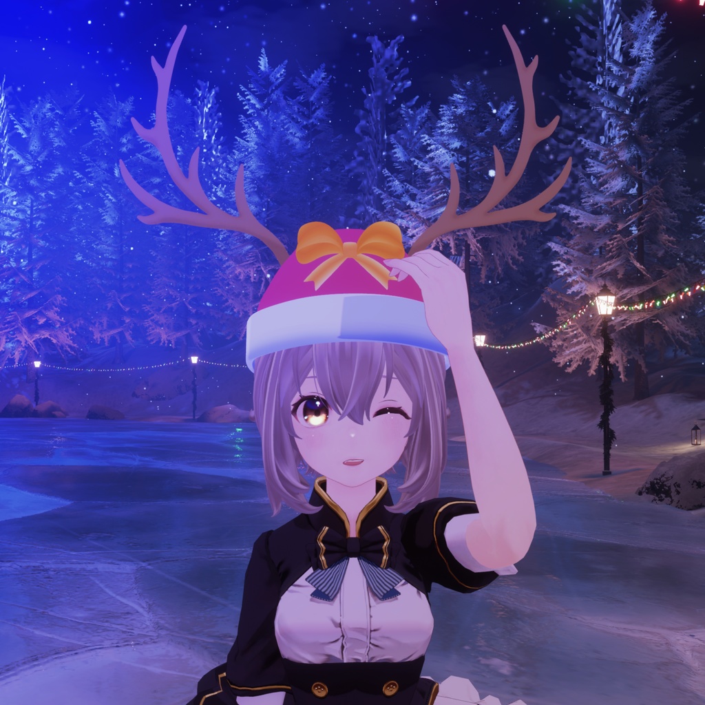 Christmas accesories: Ribbon and antlers