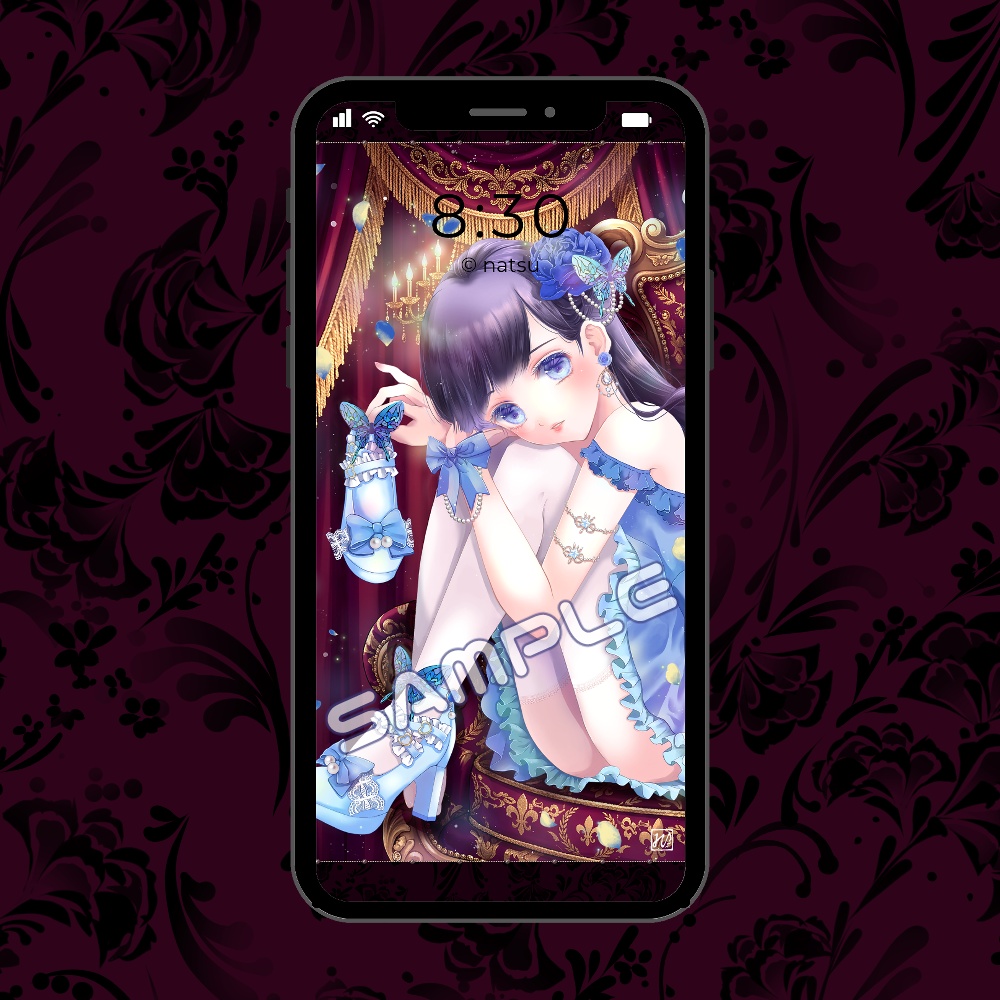 デスクトップ壁紙・スマホ待受画像「蝶々姫」