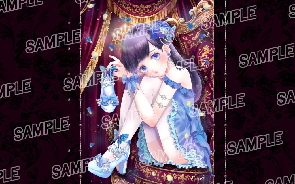 デスクトップ壁紙・スマホ待受画像「蝶々姫」
