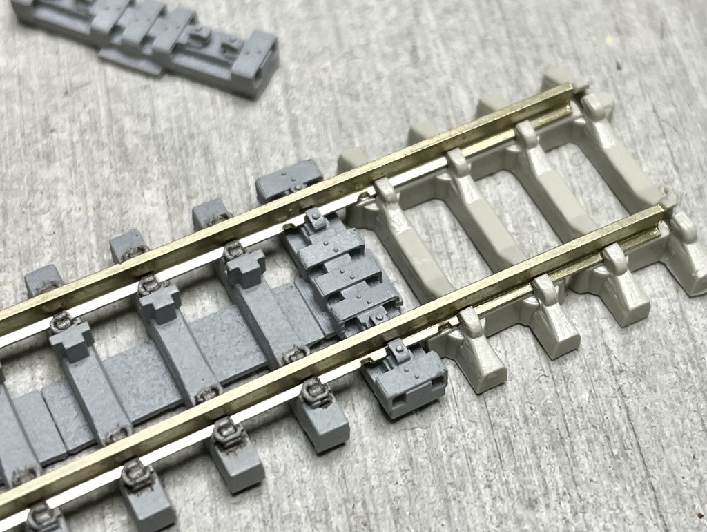 ケーブル防護用切り欠き枕木(5本セット)Nゲージ