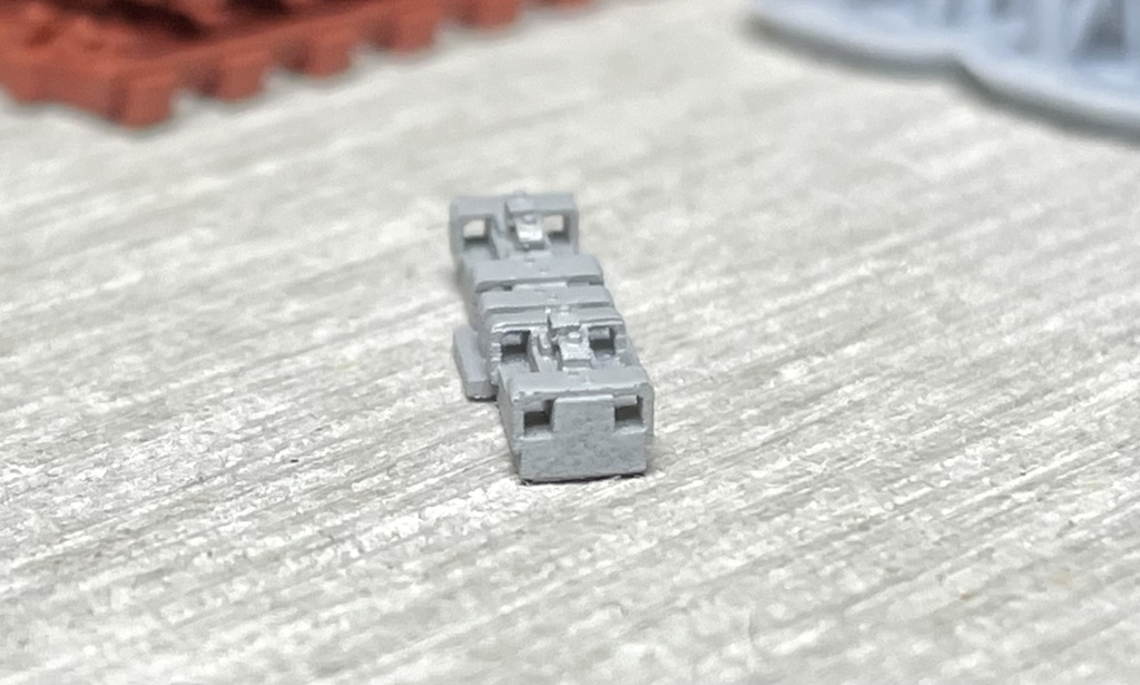 ケーブル防護用切り欠き枕木(5本セット)Nゲージ