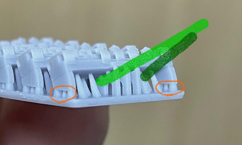 ケーブル防護用切り欠き枕木(5本セット)Nゲージ