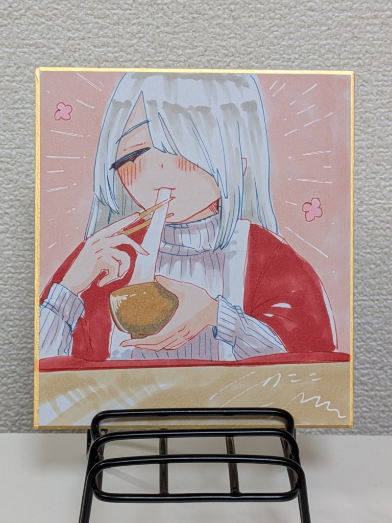 メカクレちゃん　1/4色紙