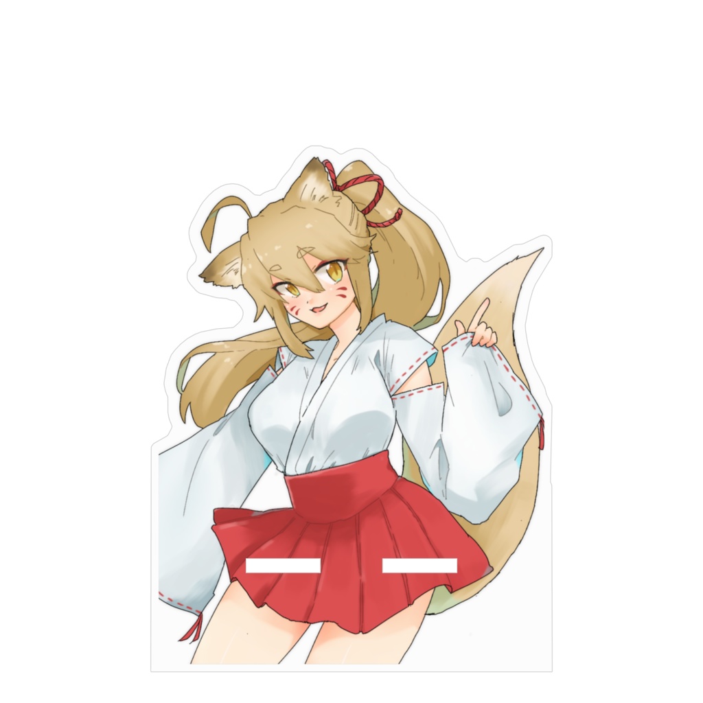 キツネ巫女さんアクリルスタンド