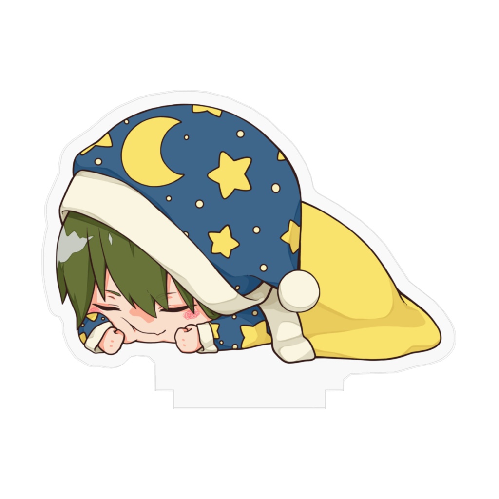 こんおぐれアクリルフィギュア(荒村ボブデザインSDおやすみver.)