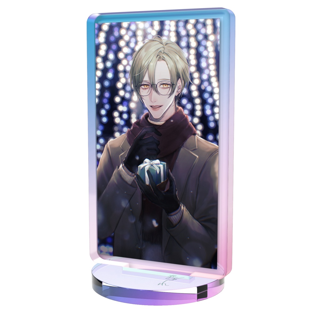 毎日投稿4周年記念グッズ_オーロラアクスタ2種