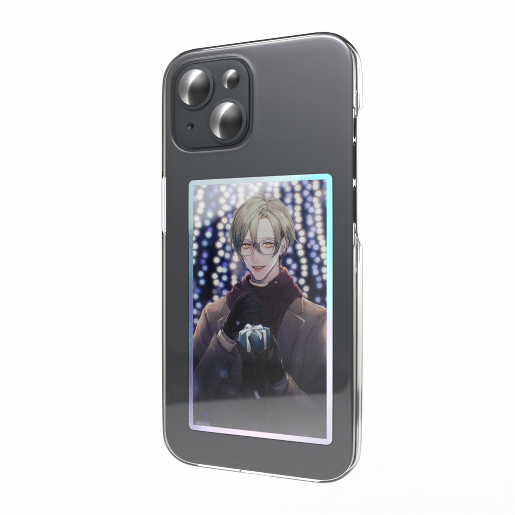 毎日投稿4周年記念グッズ_オーロラスマホステッカー