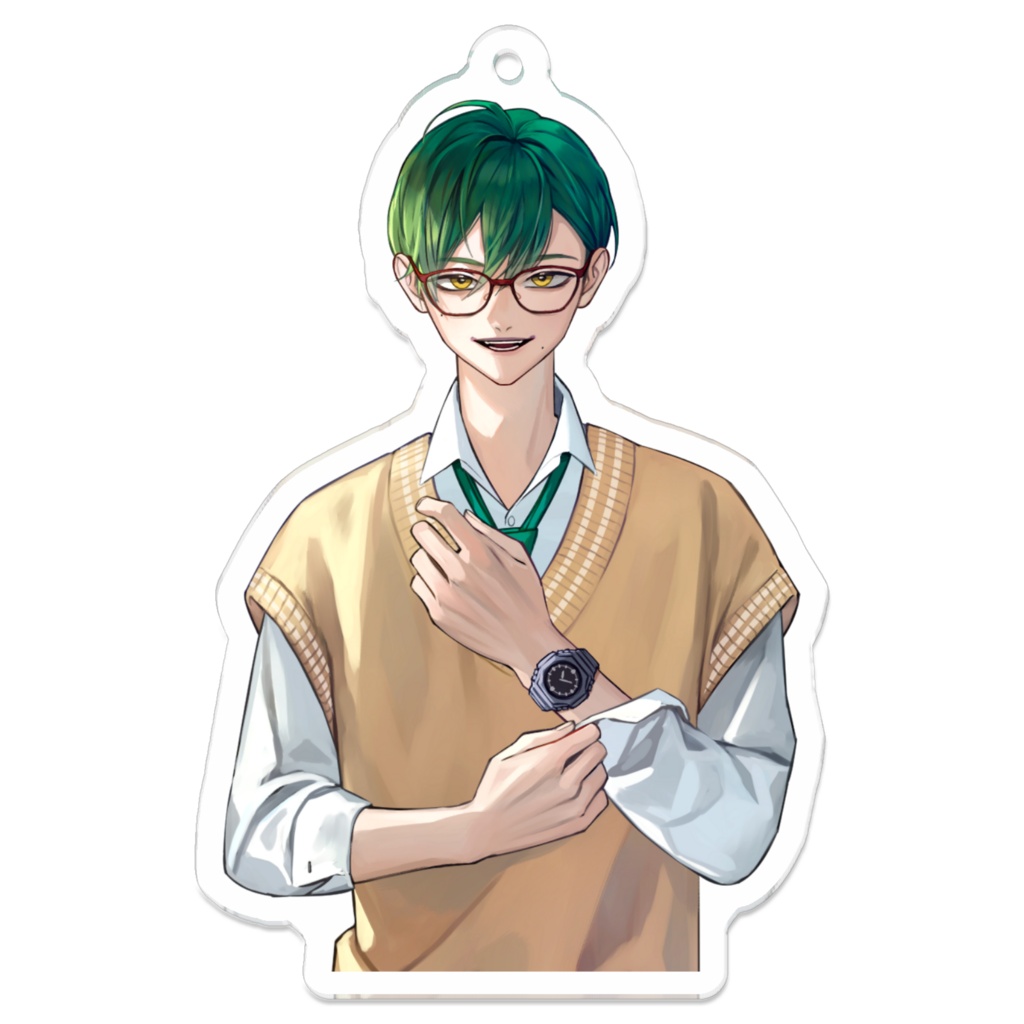 学生こんおぐれアクリルキーホルダー