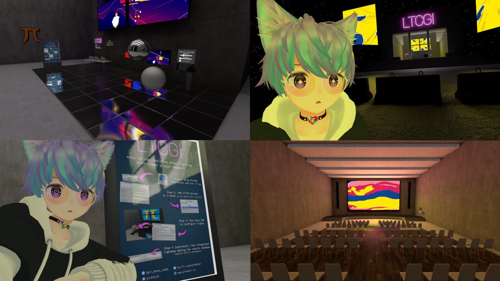 LTCGI - VRChat Realtime Area Lighting (for video players)