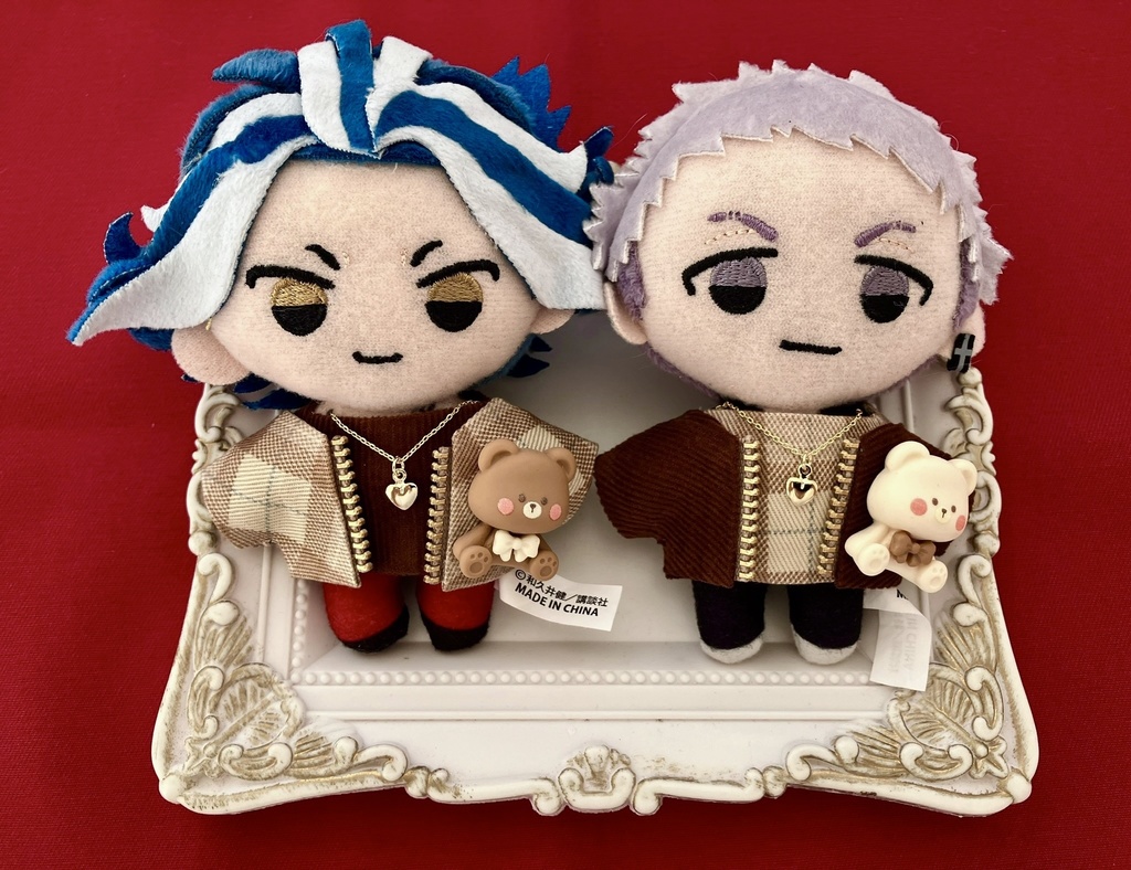 ぬい服10-12cm おしゃれ着【Dベアハート】4枚セット