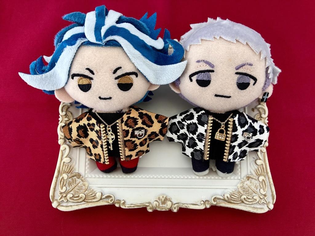 ぬい服 10-12cm おしゃれ着【ヒョウ柄】4枚セット