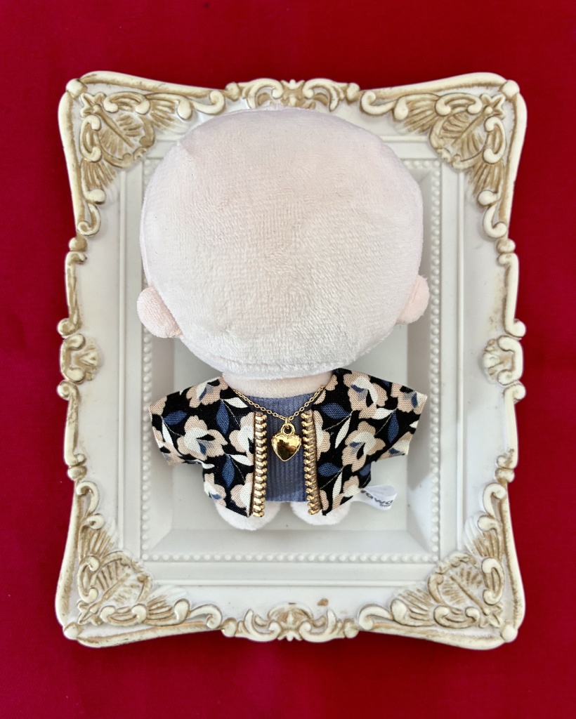 ぬい服10-12cmおしゃれ着【Flower】2枚セット