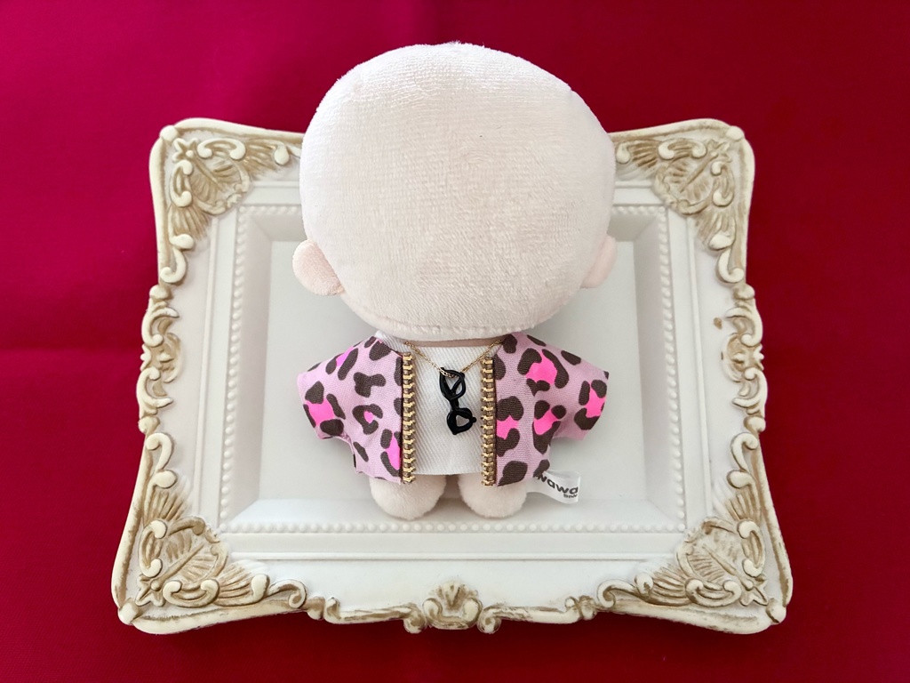 ぬい服10-12cmおしゃれ着【レオパード】4枚セッド