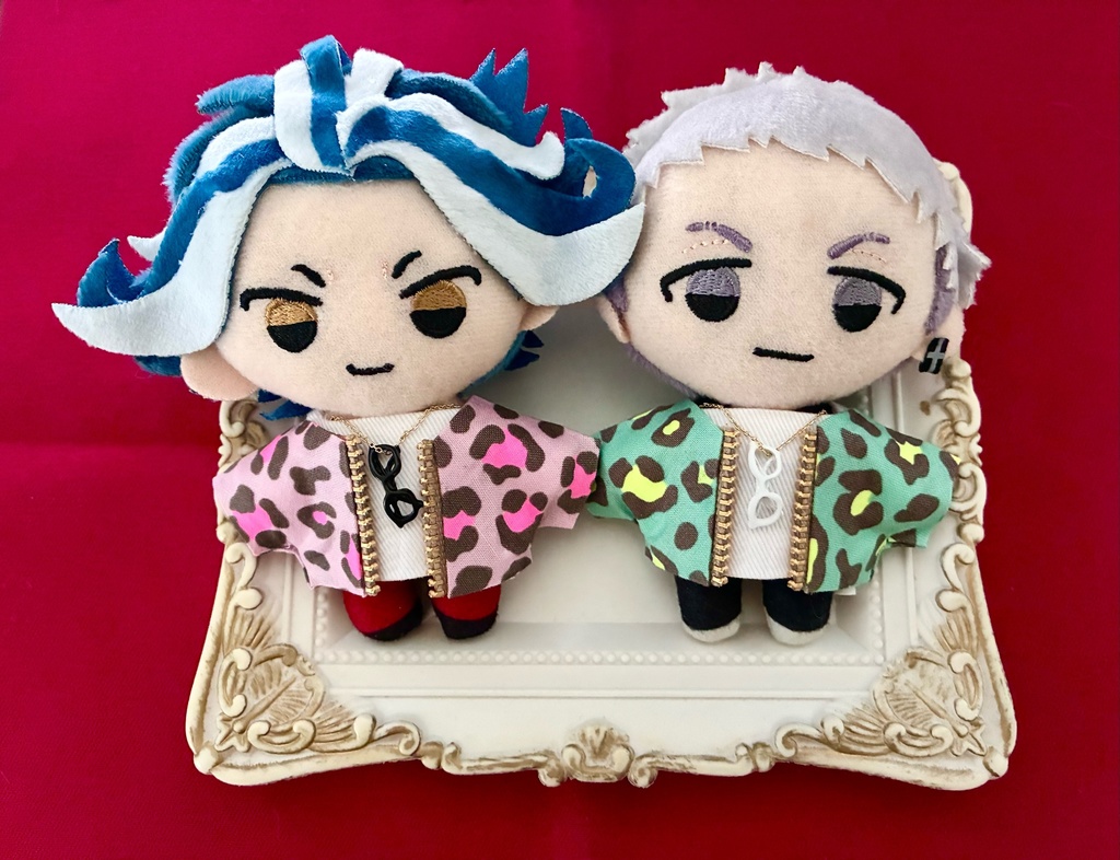 ぬい服10-12cmおしゃれ着【レオパード】4枚セッド