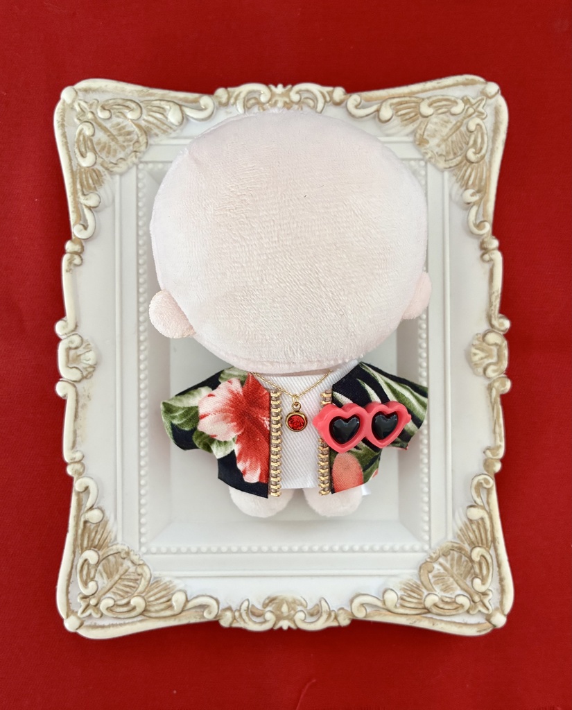 ぬい服10-12cmおしゃれ着【アロハ】4枚セット