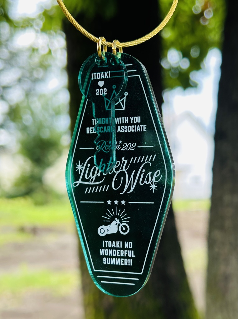 LighterWise(イトアキ)モーテルキー風/アクリルキーホルダー