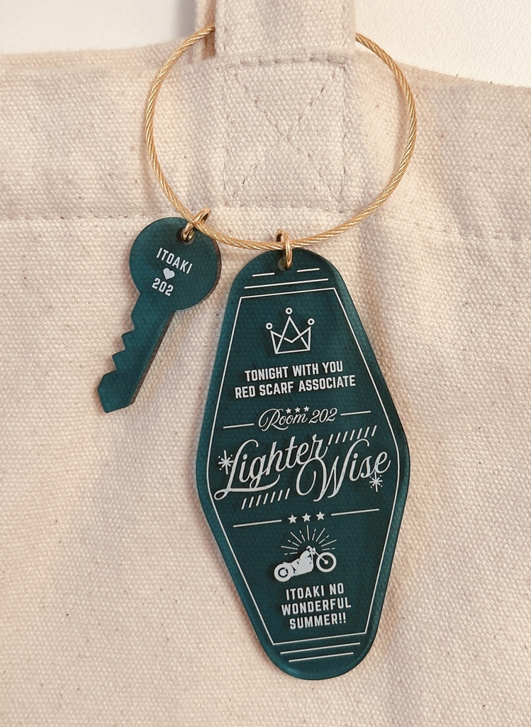 LighterWise(イトアキ)モーテルキー風／アクリルキーホルダー