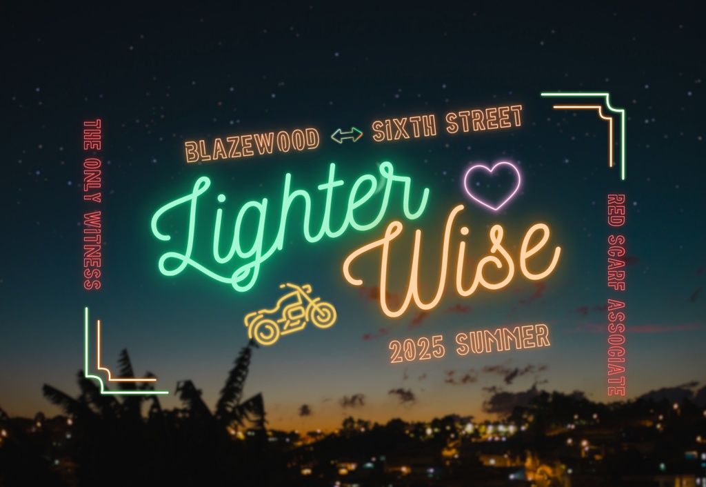 LighterWise(イトアキ)ネオンサイン風/アクリルキーホルダー/ICカードステッカー