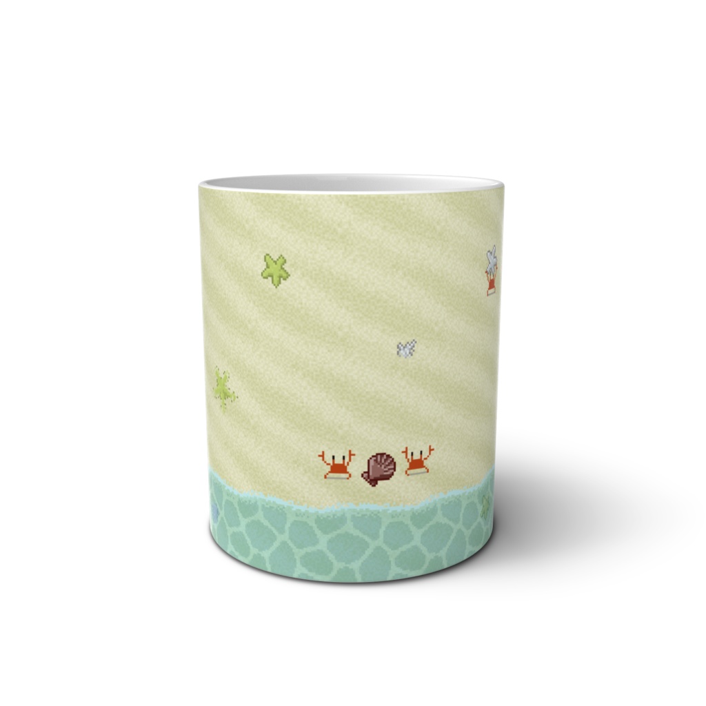 カニと浅瀬のマグカップ