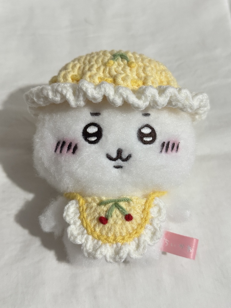 ぬい用　被り物　帽子　スタイ　かぎ針 編み物 ハンドメイド　ぬい服