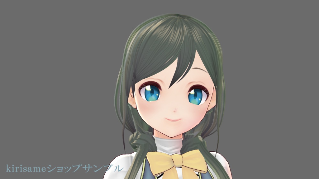【VRoidヘアプリセット】ゆるループツインテ