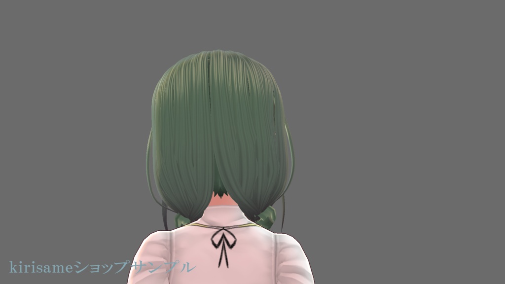 【VRoidヘアプリセット】ゆるループツインテ