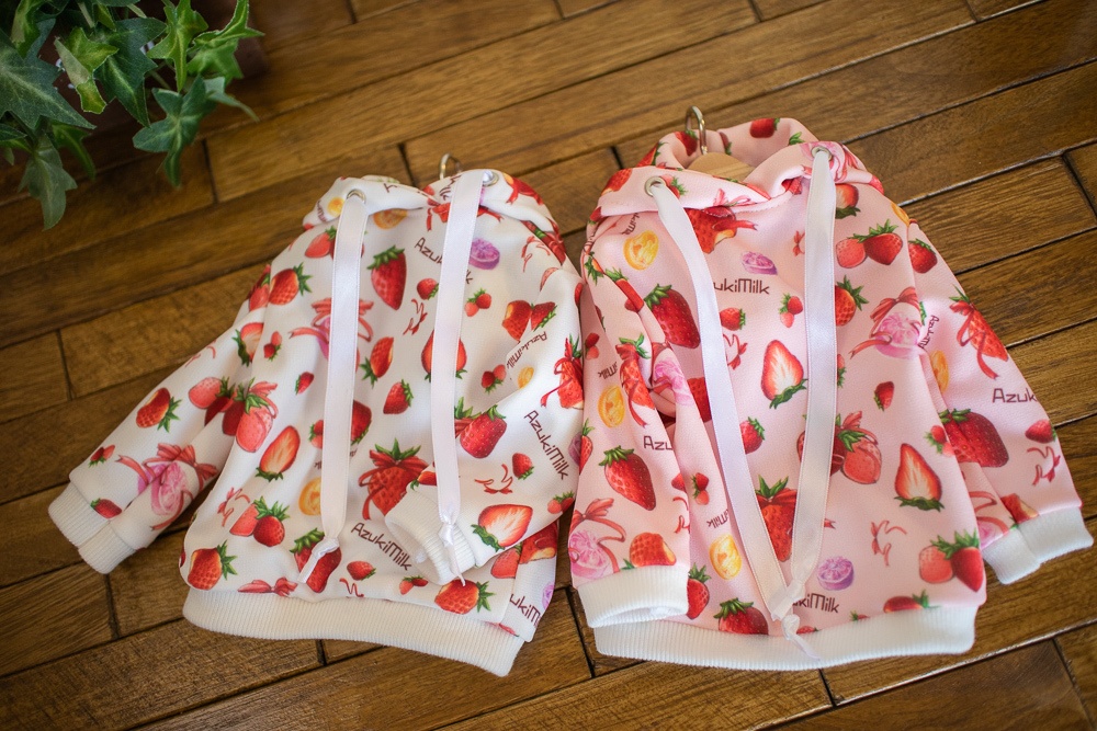 MDD(S.M.L胸)SDM size いちごパーカーワンピ