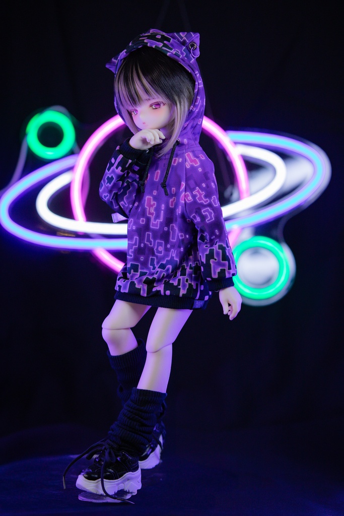 MDD(S.M.L胸) SDM DDP size サイバーキャットパーカーver.2.0