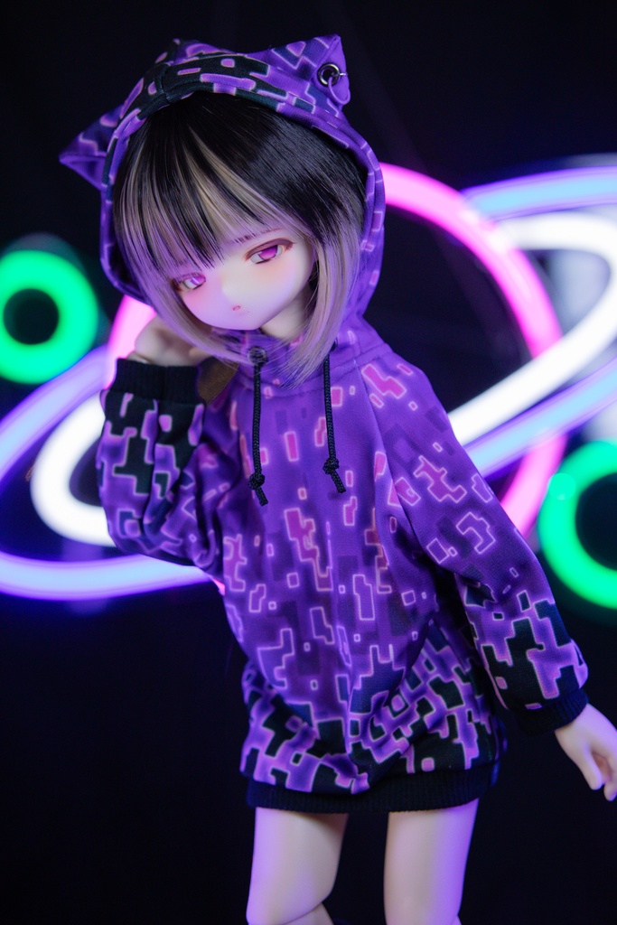 MDD(S.M.L胸) SDM DDP size サイバーキャットパーカーver.2.0