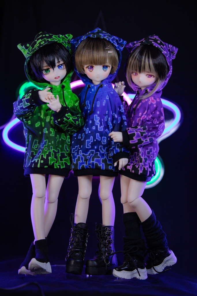 MDD（S.M.L胸） SDM DDP size　サイバーキャットパーカーver.２.０