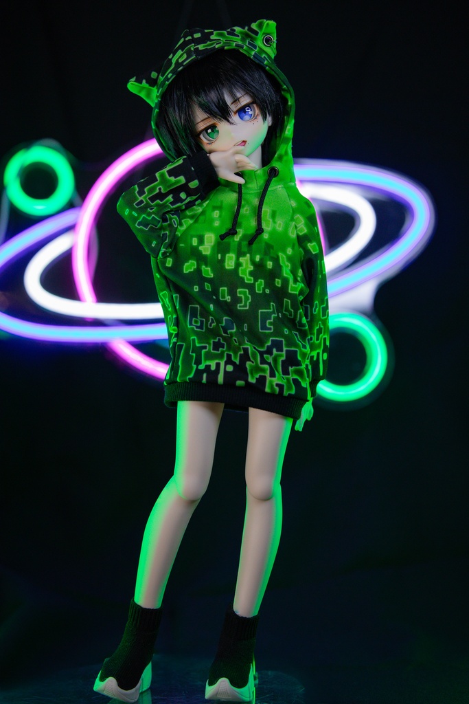 MDD(S.M.L胸) SDM DDP size サイバーキャットパーカーver.2.0