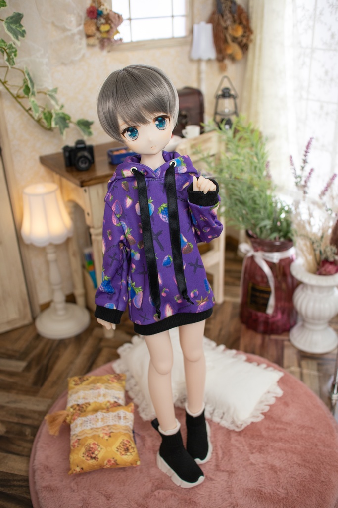 MDD(S.M.L胸) SDM DDP size いちごパーカーワンピ2