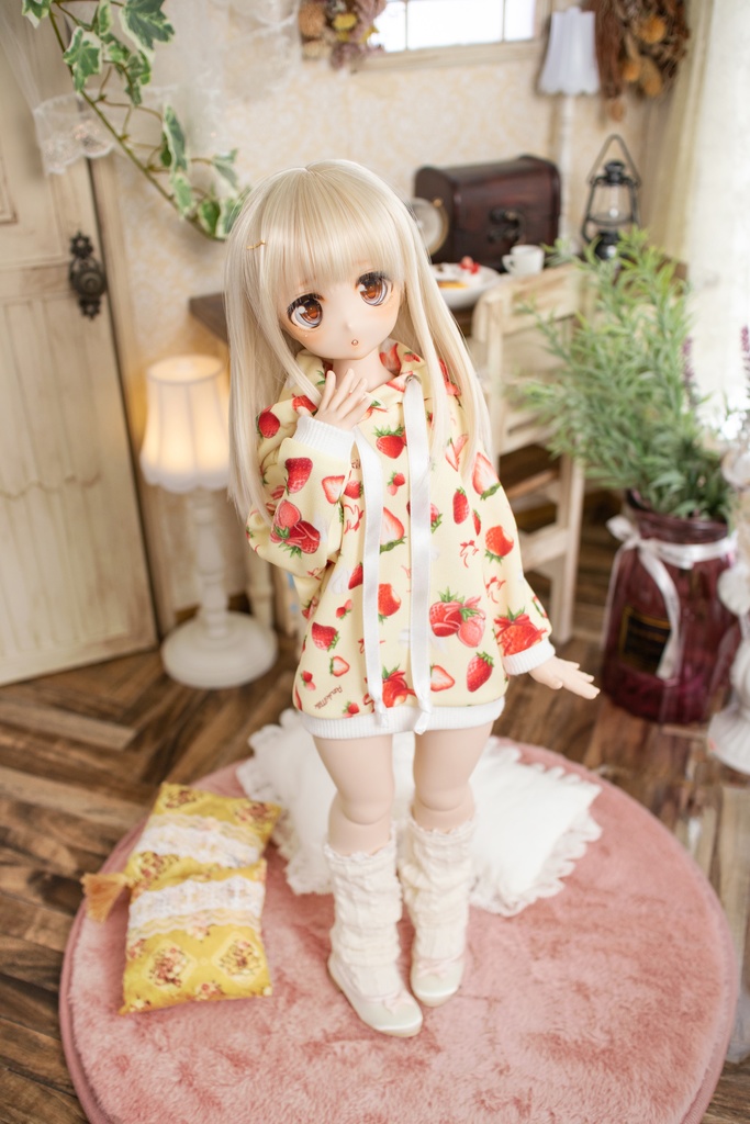 MDD(S.M.L胸) SDM DDP size いちごパーカーワンピ2