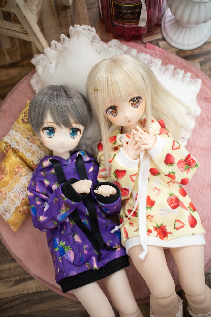 MDD(S.M.L胸) SDM DDP size いちごパーカーワンピ2