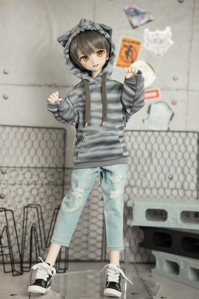 MDD(S .M.L胸) DDP SDM size なりきり猫パーカー