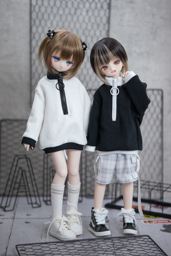 MDD（S .M.L胸）もちあし SDM size ハーフジップトレーナー