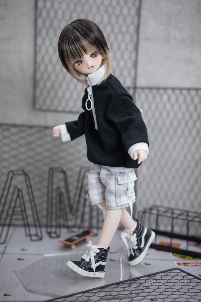 MDD(S .M.L胸)もちあし SDM size ハーフジップトレーナー