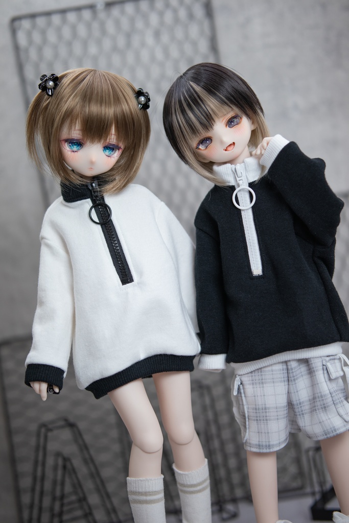 MDD(S .M.L胸)もちあし SDM size ハーフジップトレーナー