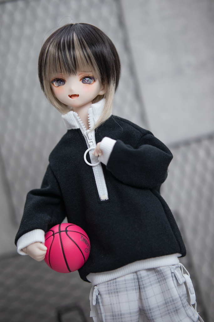 MDD(S .M.L胸)もちあし SDM size ハーフジップトレーナー