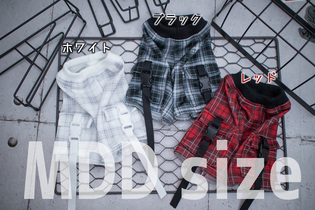 MDD（S .M.L胸）もちあし SDM size　ハーフカーゴパンツ