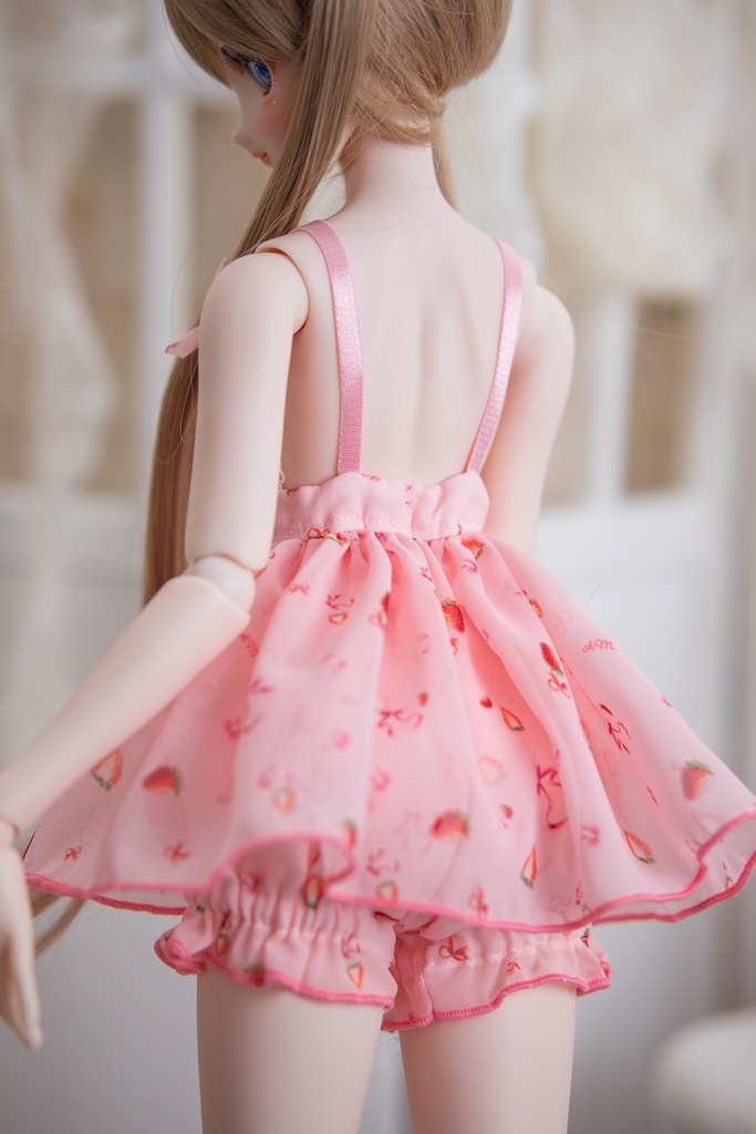 DD(M .L胸)DDS(M .L胸)サイズ ストロベリーリボンナイトウェア