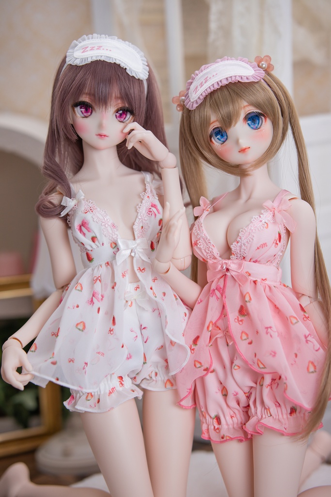 DD(M .L胸)DDS(M .L胸)サイズ ストロベリーリボンナイトウェア