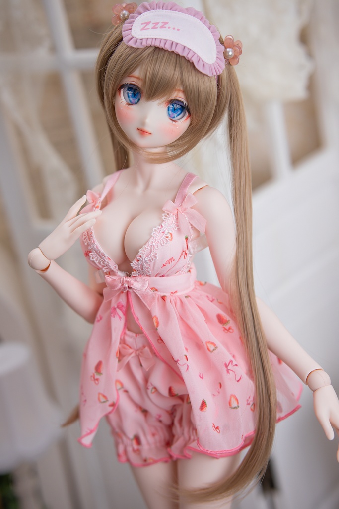 DD(M .L胸)DDS(M .L胸)サイズ ストロベリーリボンナイトウェア