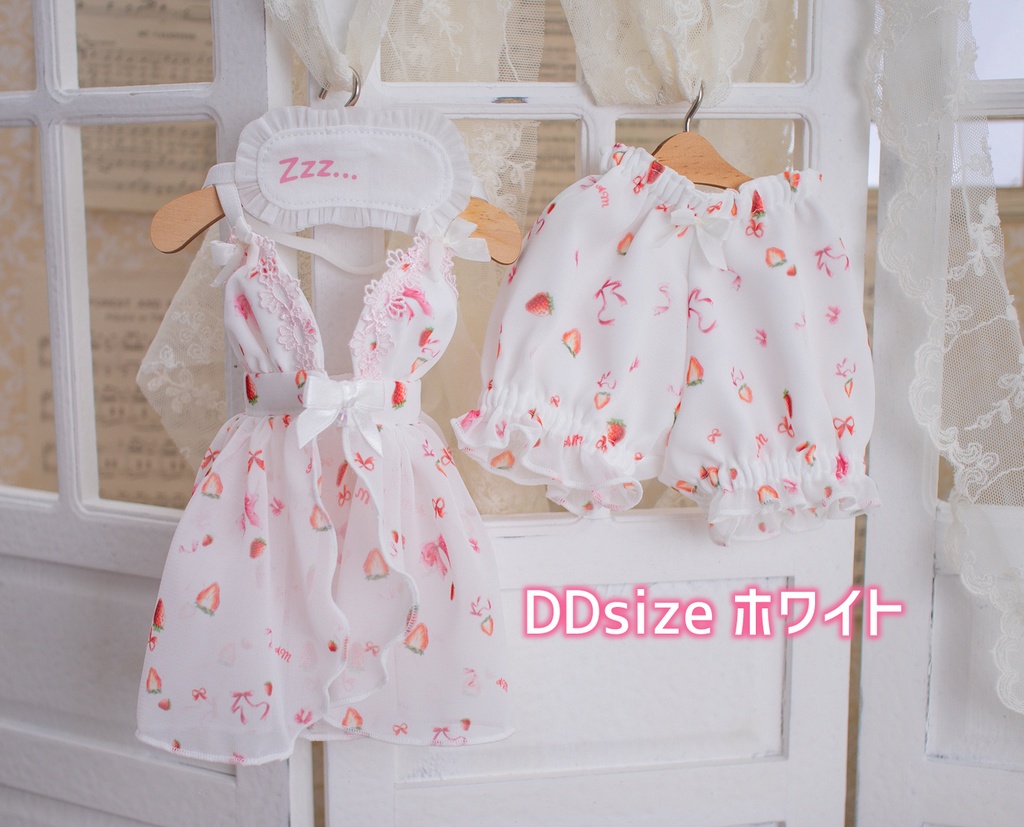 DD(M .L胸)DDS(M .L胸)サイズ ストロベリーリボンナイトウェア
