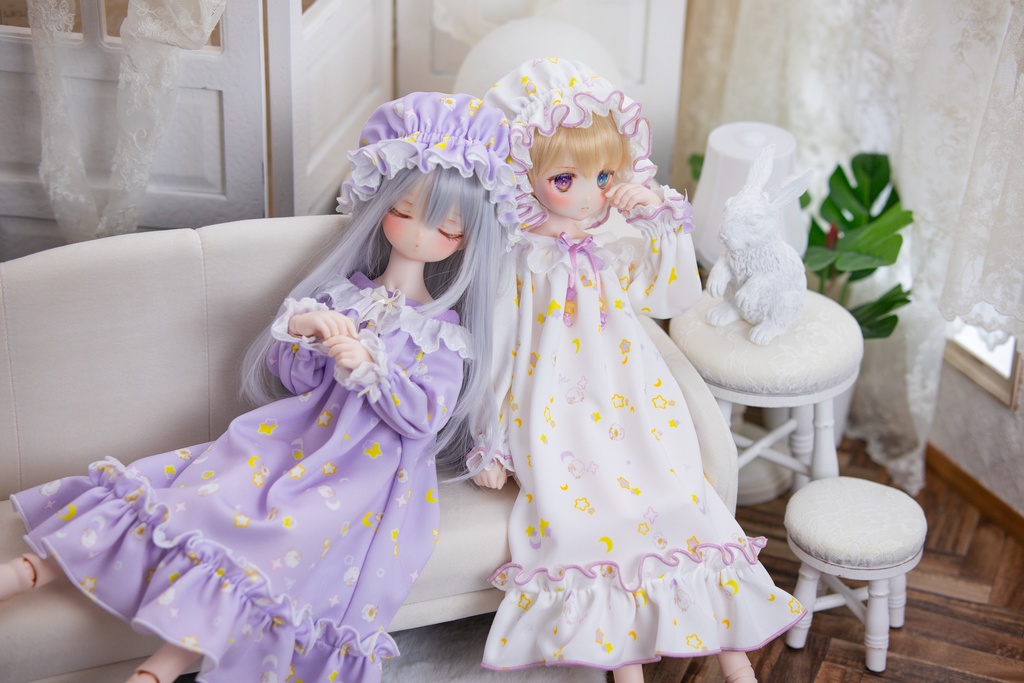 MDDサイズ 羊と月と星のナイトウェア